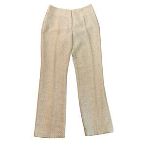Etcetera beige and cream straight leg dress pants size 8
